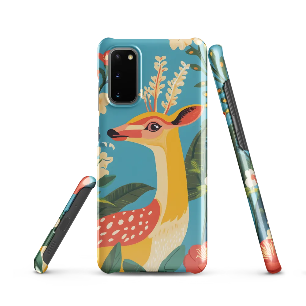 Serene Majesty: A Vibrant Deer Amidst Flora