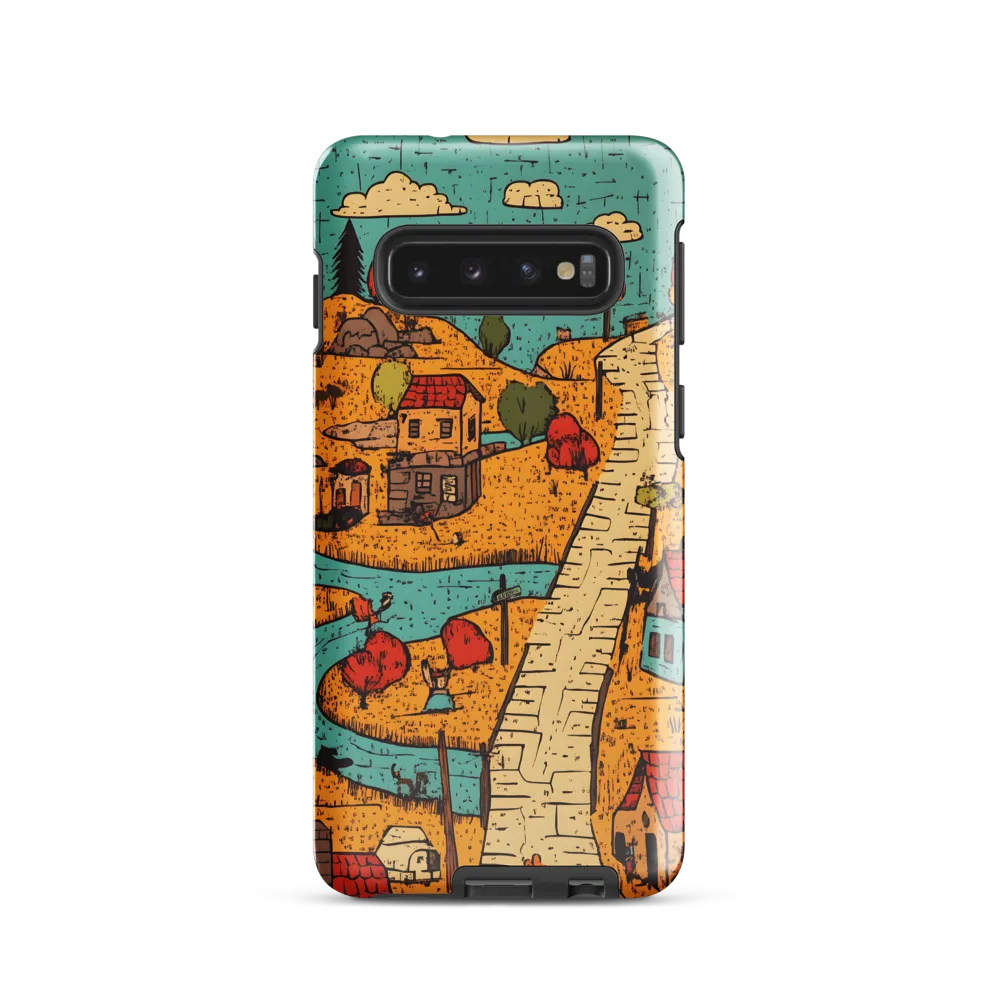 Whimsical Village Landscape