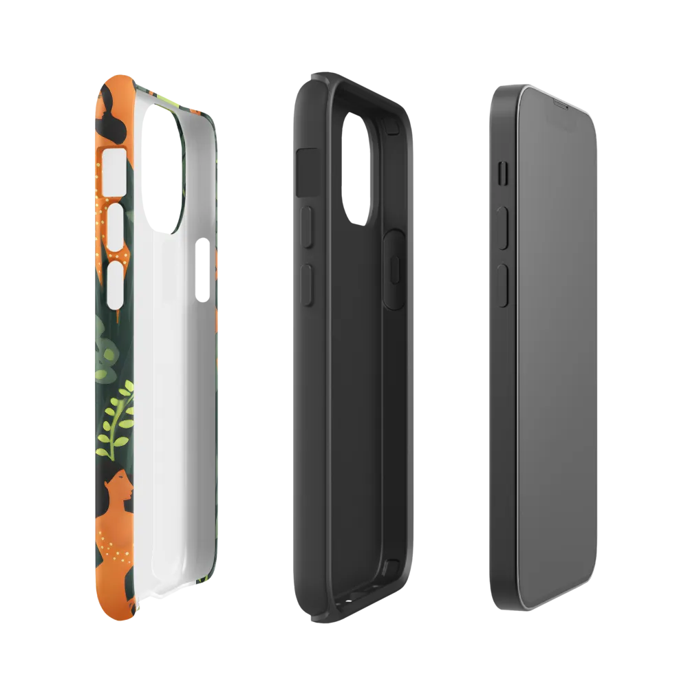 Playful Harmony in Patterns | Phone Case |  13 mini | Tough Case | Matte