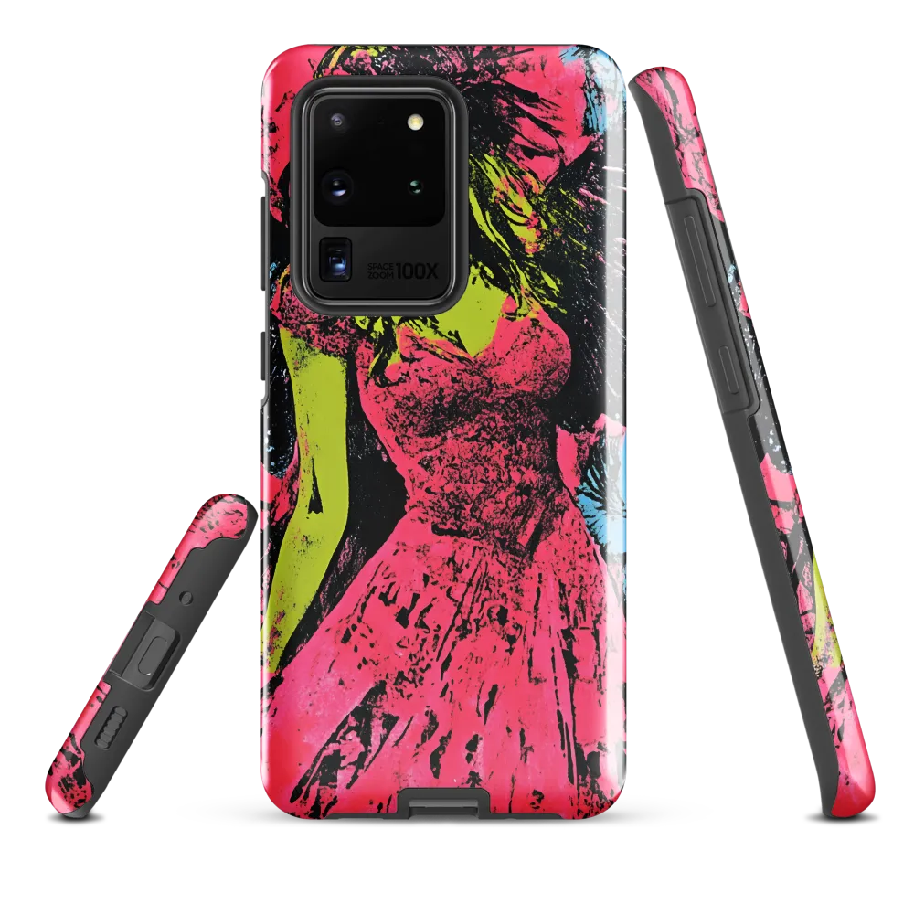 Mystical Angel in Neon Dreams