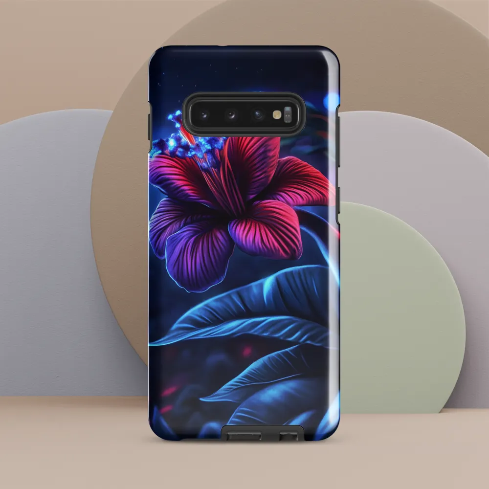 Illuminated Serenity: The Surreal Blossom | Phone Case |  S10 Plus | Tough Case | Glossy