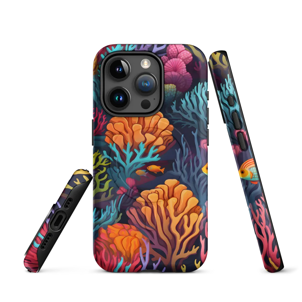 Underwater Harmony: A Coral Reef Wonderland | Phone Case |  15 Pro | MagSafe® Tough Case | Matte