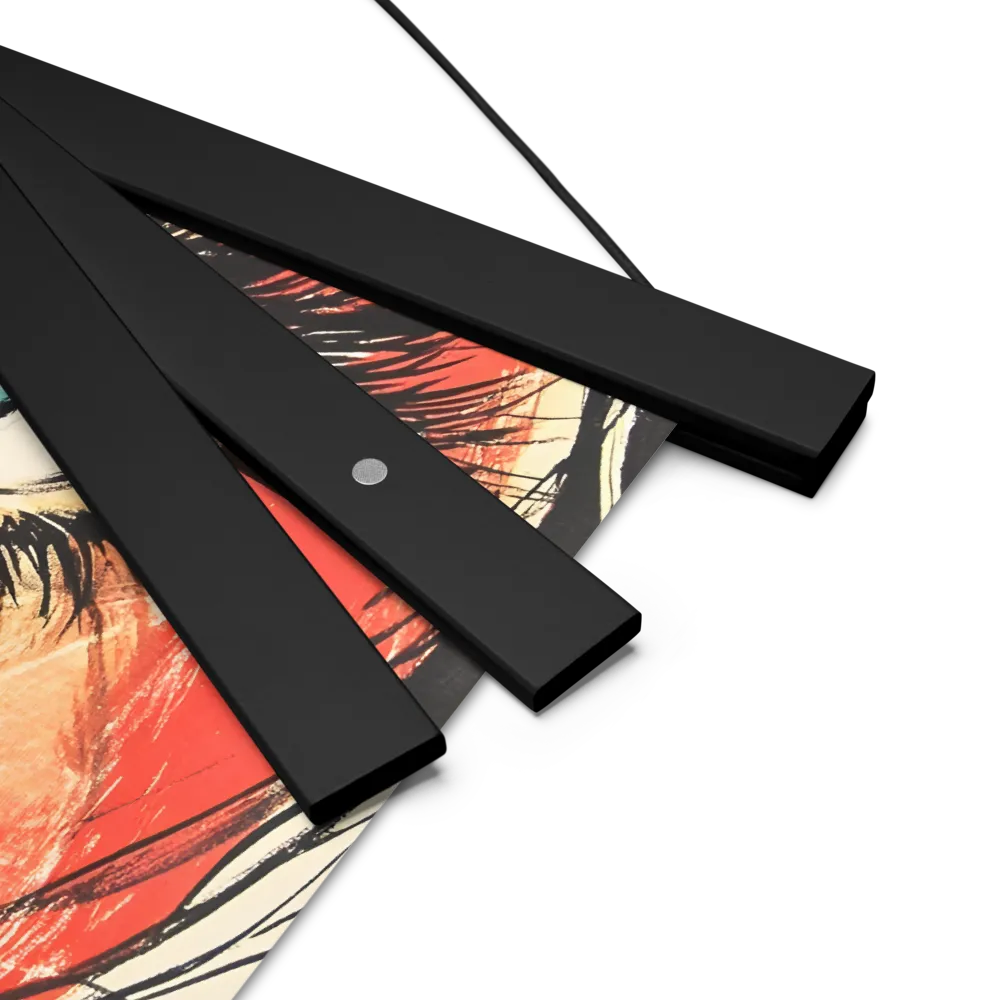 Gaze of Emotion | Poster With Black Wood Hanger | 10″×10″