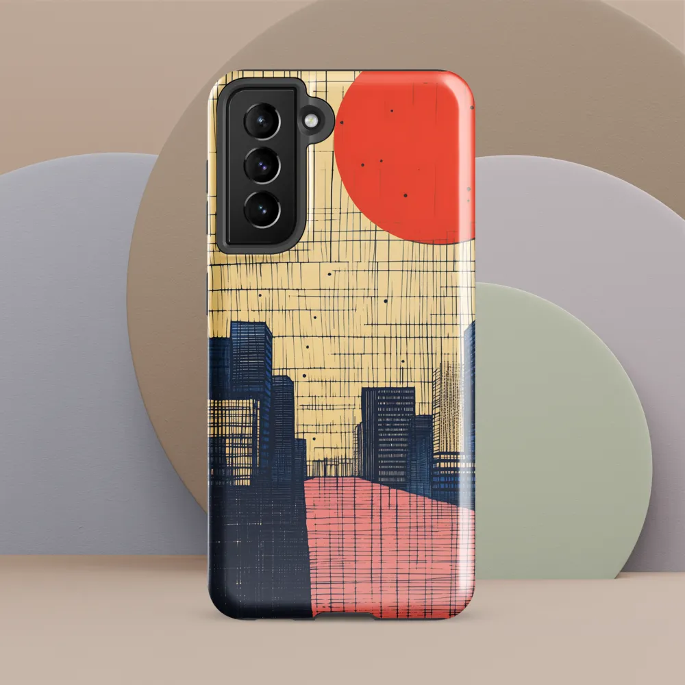 Urban Echoes: A Minimalist Cityscape