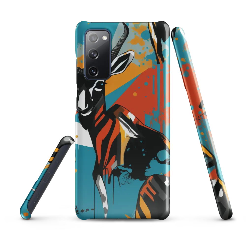 Dynamic Antelope in Vivid Abstract