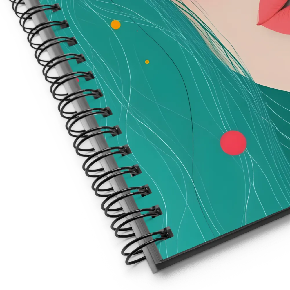 A Playful Portrait: Turquoise Temptation | Spiral Notebook