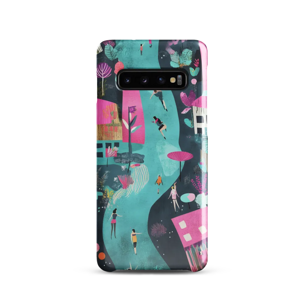 Whimsical Journey Through a Vibrant Landscape | Phone Case |  S10 | Snap Case | Glossy