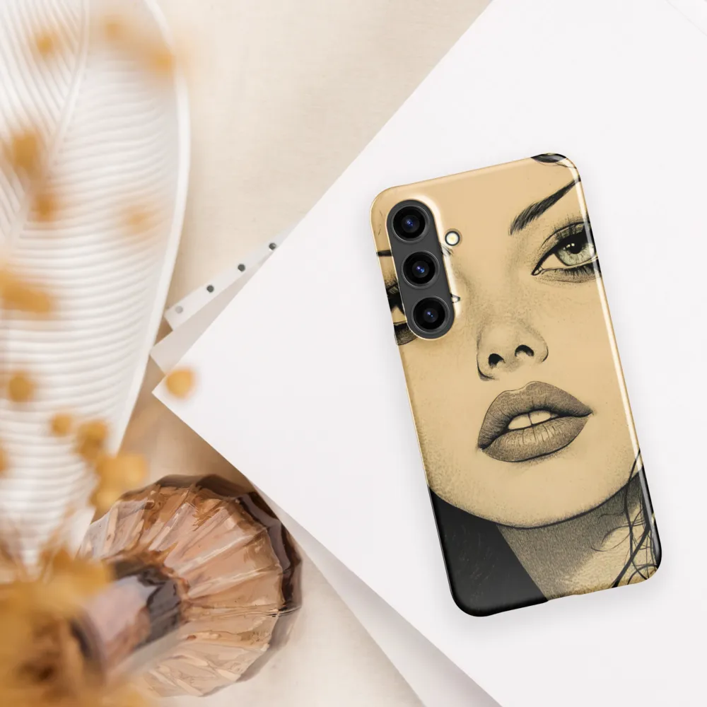 Enigmatic Gaze | Phone Case |  S24 Plus | Snap Case | Glossy