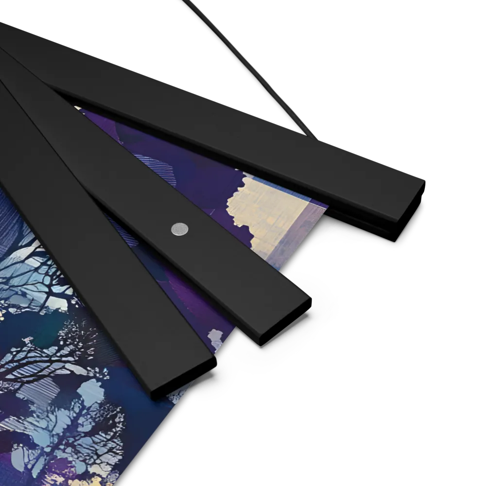 Tranquil Geometry: A Journey Through Color | Poster With Black Wood Hanger | 14″×14″