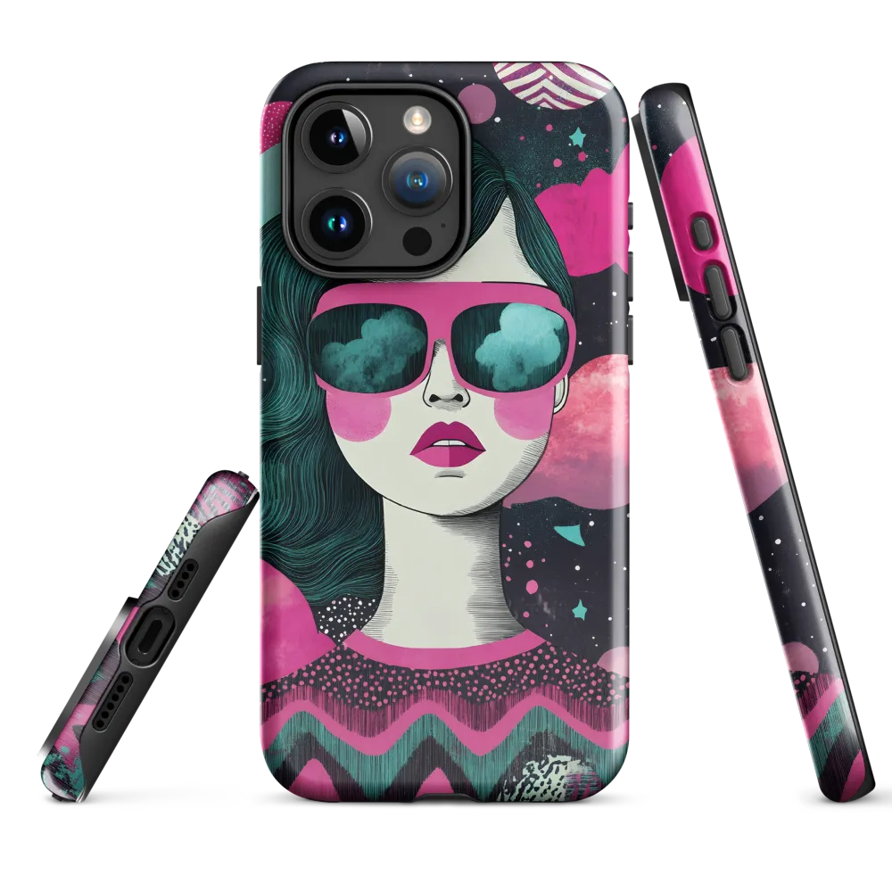 Chic Dreams: A Pop Art Portrait | Phone Case |  15 Pro Max | Tough Case | Glossy