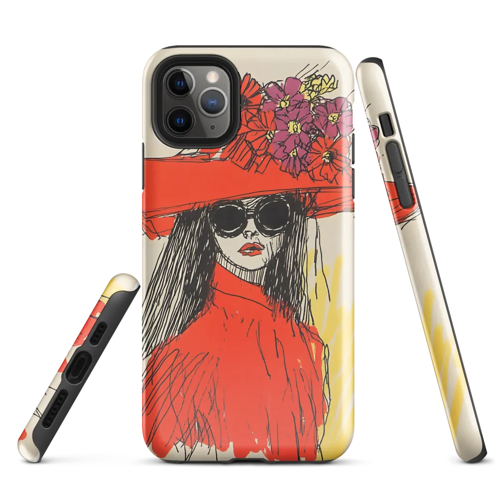 Floral Elegance: A Bold Fashion Statement | Phone Case |  11 Pro Max | Tough Case | Glossy