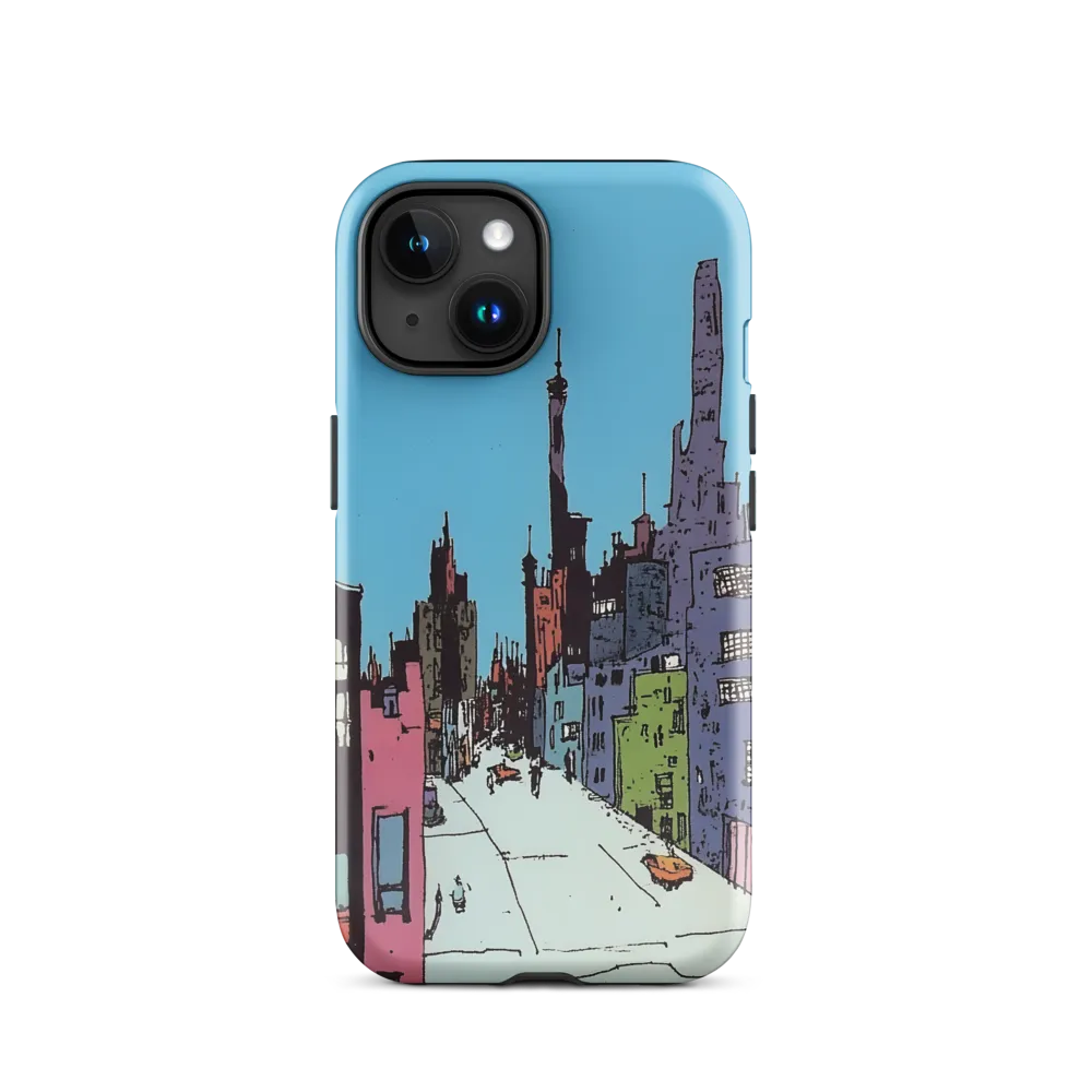 Vibrant Cityscape under the Moon