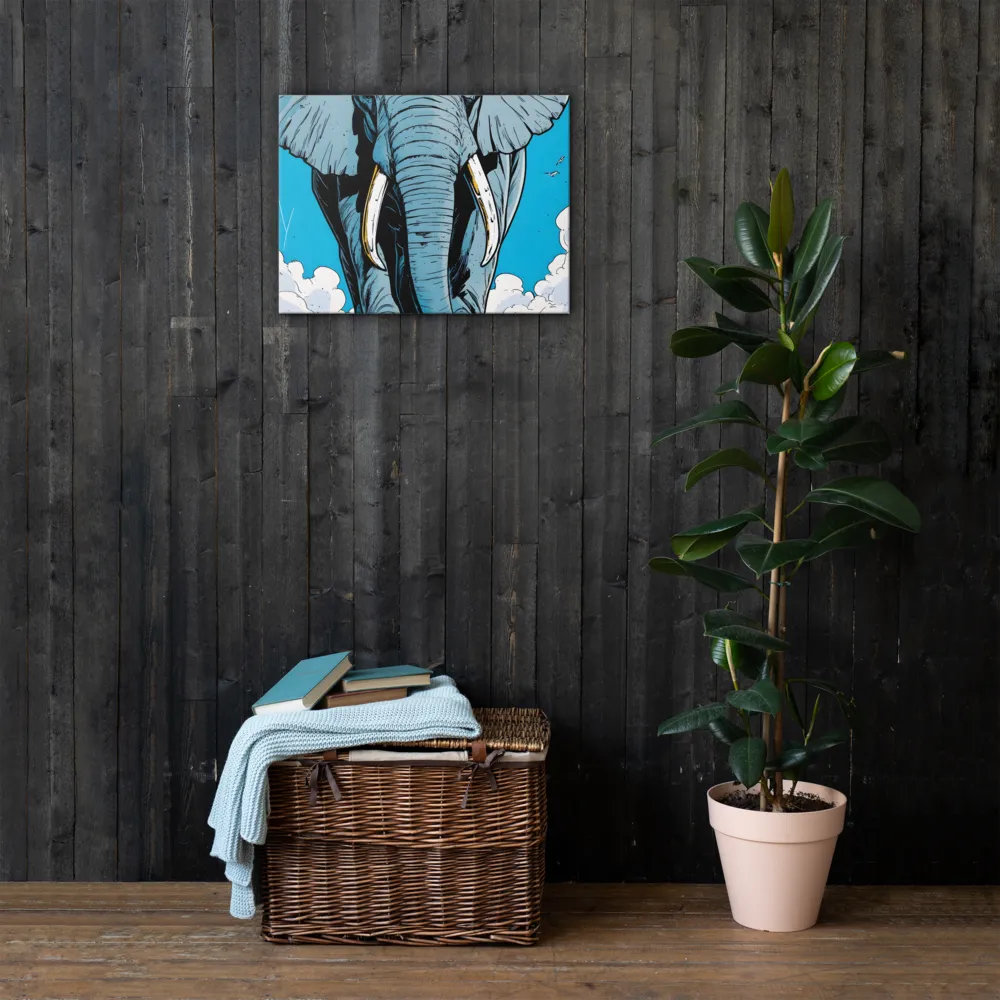 Majestic Presence: The Elephant | Thin Canvas | 18″×24″