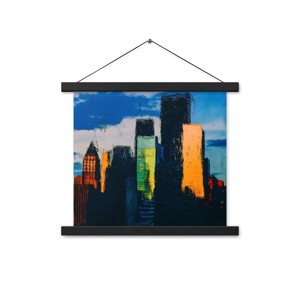 Reflections of Tranquility | Poster With Black Wood Hanger | 14″×14″