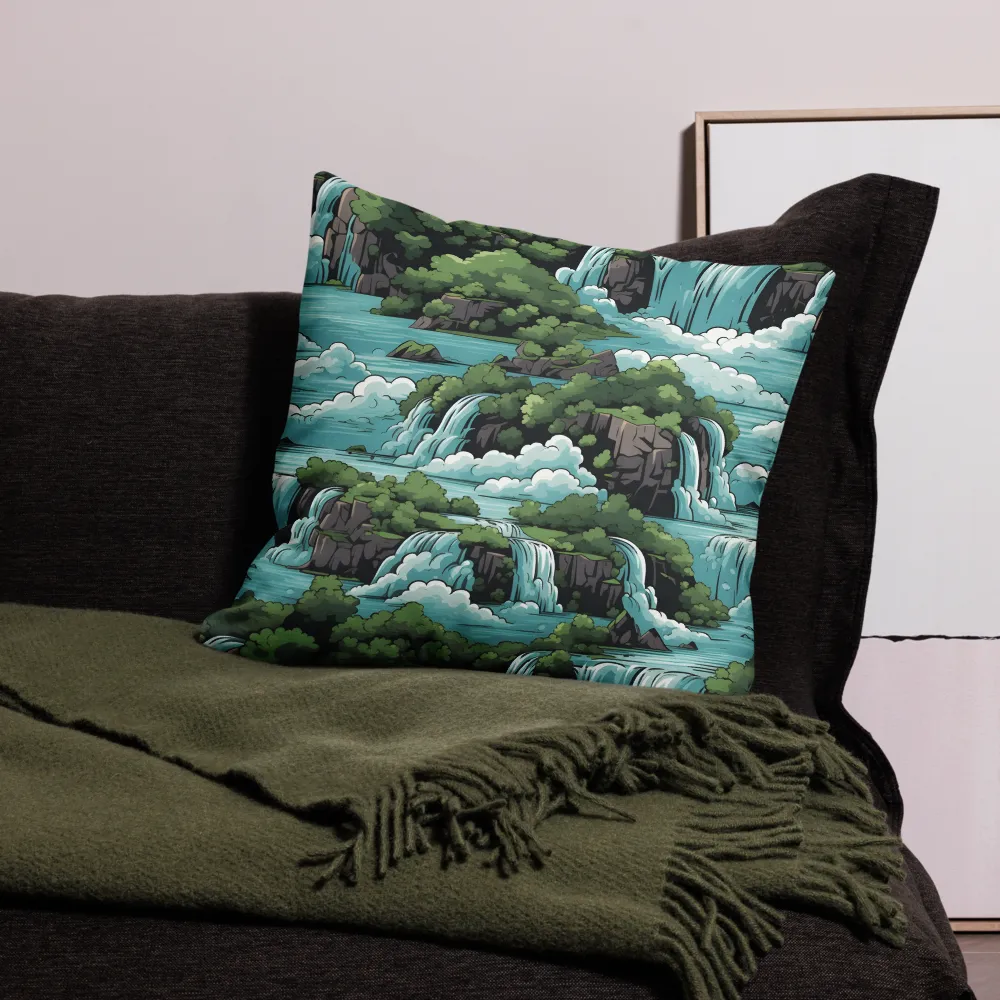 Harmonious Cascades | Pillow Case | 22″×22″