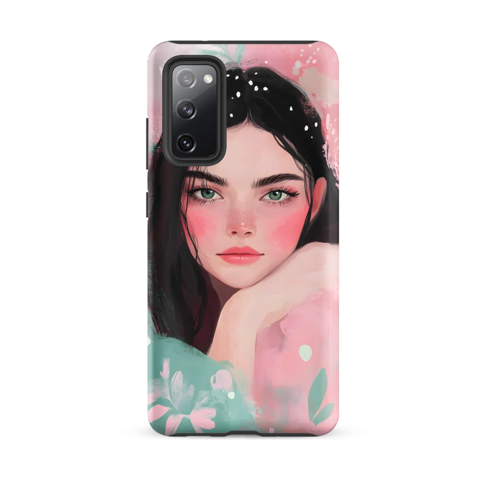 Mint & Rose — Portrait in Pastel Washes