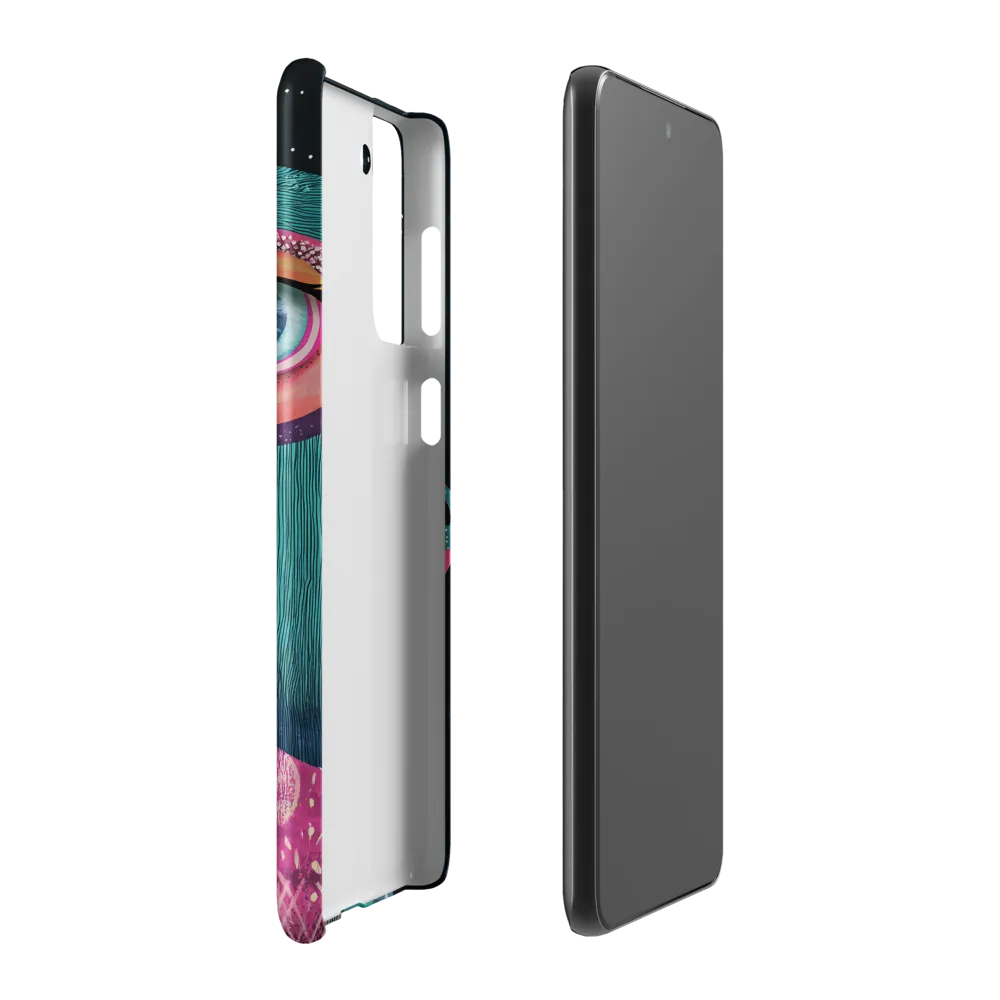 Whimsical Vulture: A Dance of Colors | Phone Case |  S21 Plus | Snap Case | Matte
