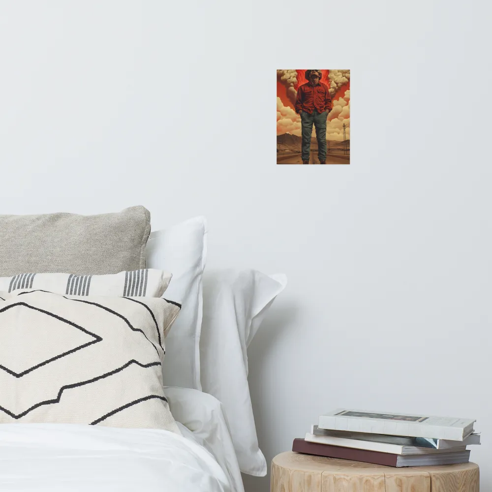 Defiant Spirit in a Surreal Landscape | Poster | 8″×10″