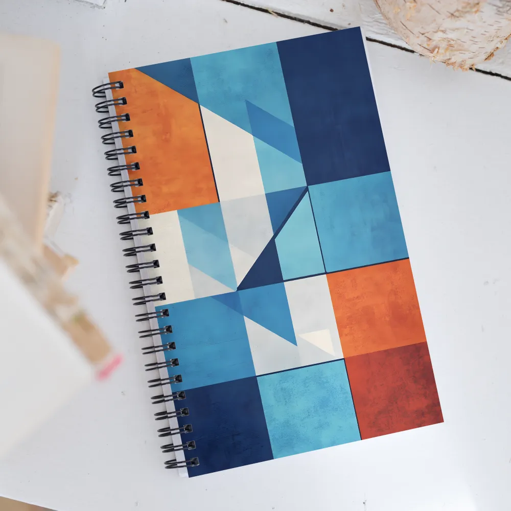 Geometric Harmony in Color | Spiral Notebook