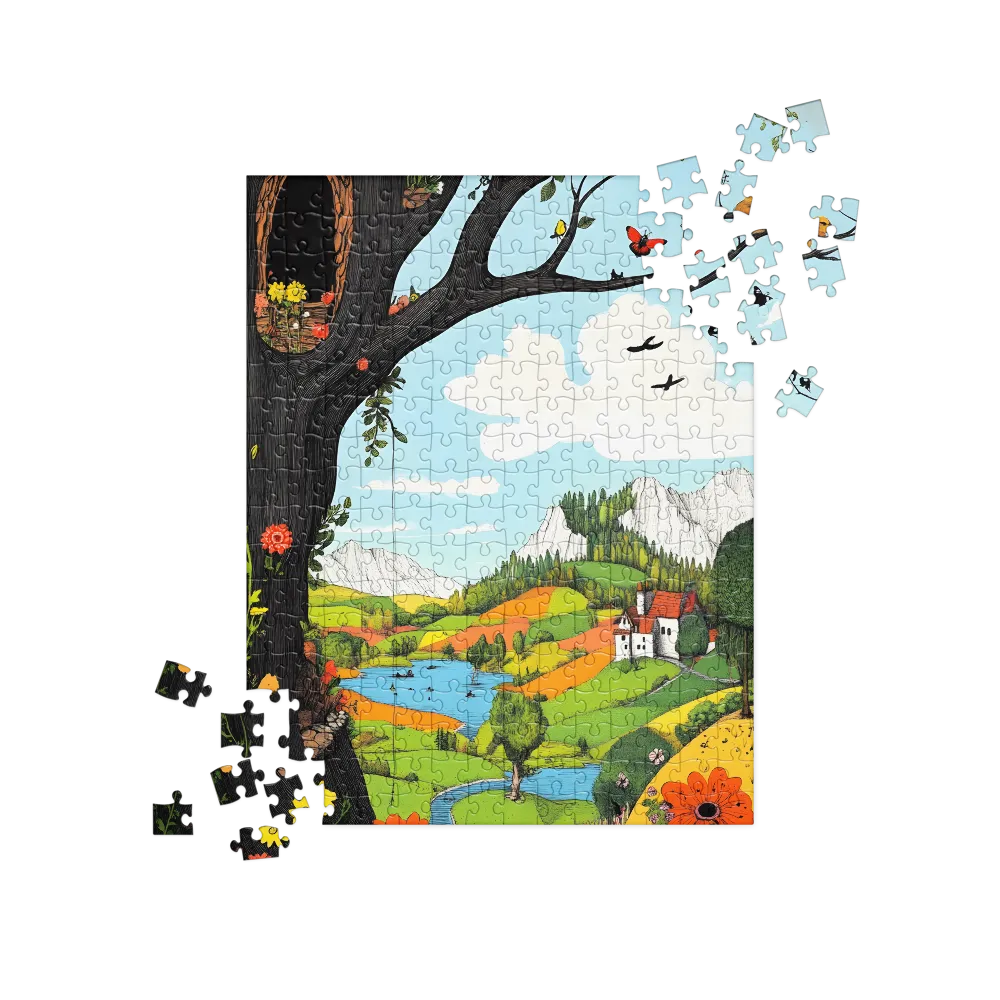 Whimsical Harmony in Nature | Jigsaw Puzzle | 252 pieces