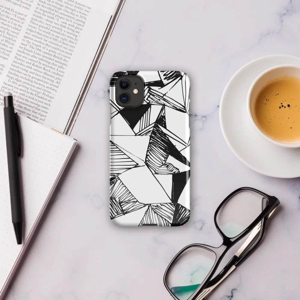 Dynamic Geometry in Ink | Phone Case |  11 | Snap Case | Glossy