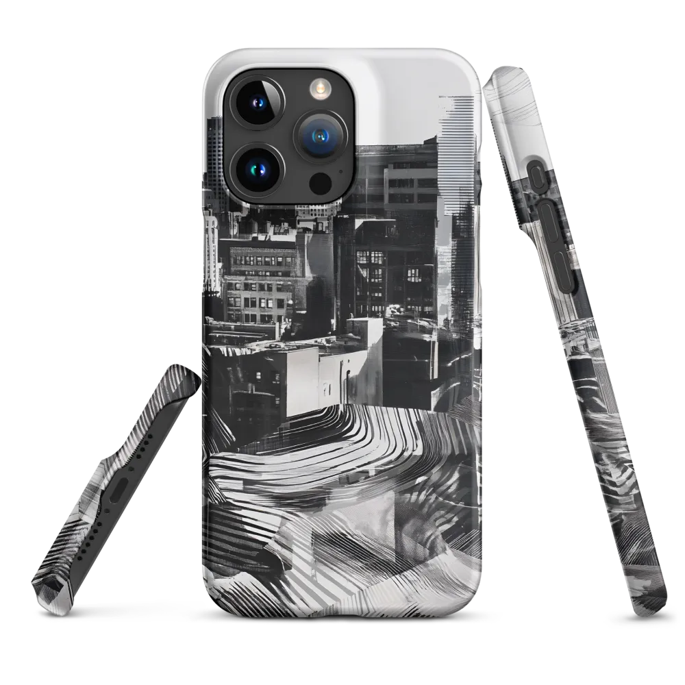 Urban Rhythm in Black and White | Phone Case |  15 Pro Max | Snap Case | Matte