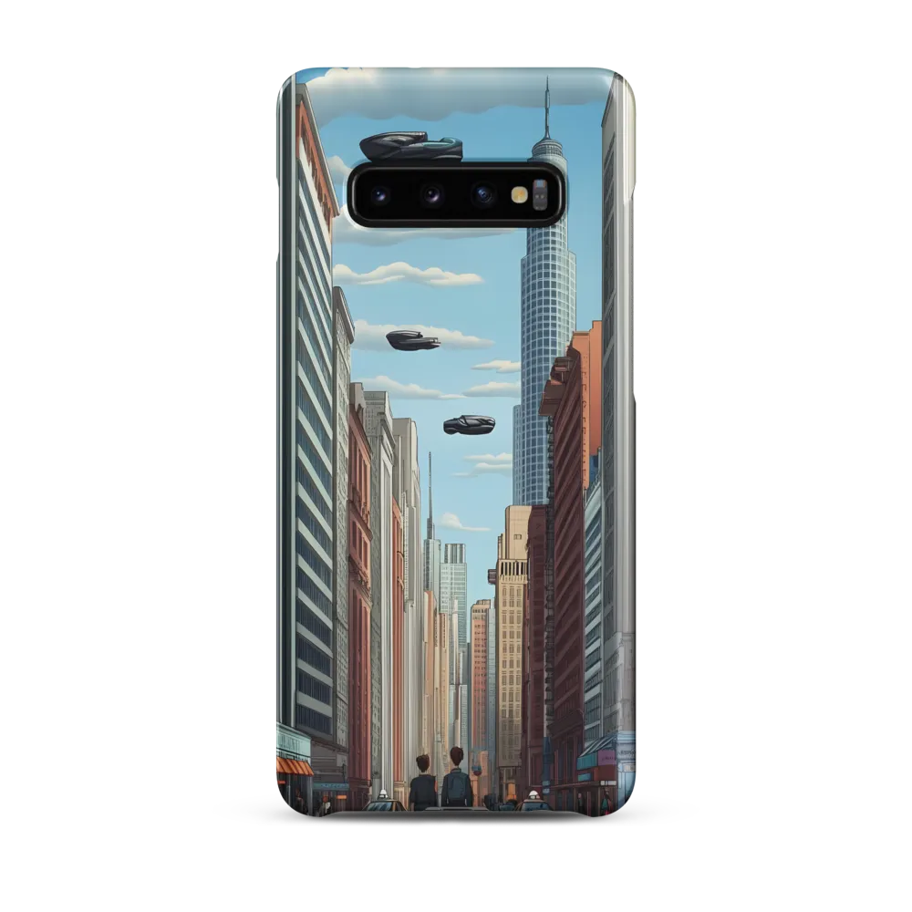 Futuristic Stroll through the Urban Skyline