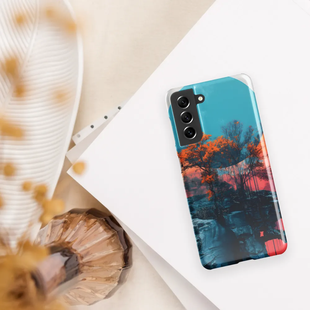 Ethereal Landscapes: A Dance of Color and Form | Phone Case |  S21 | Snap Case | Glossy