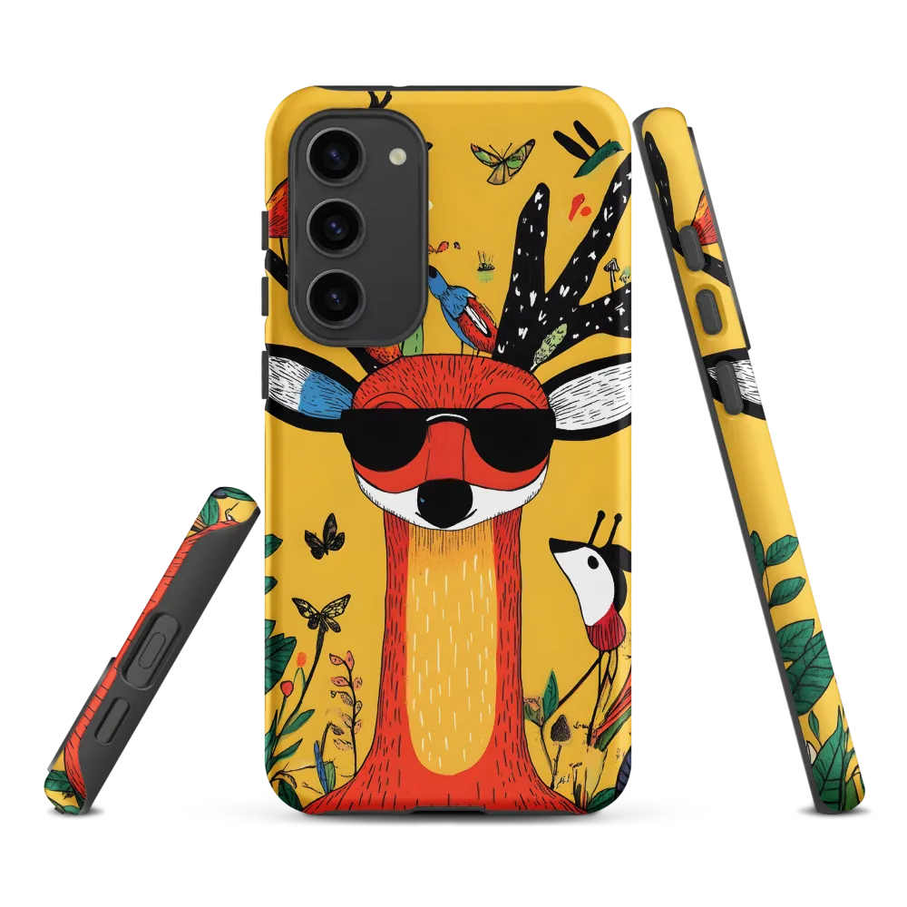Playful Deer with Sunglasses
