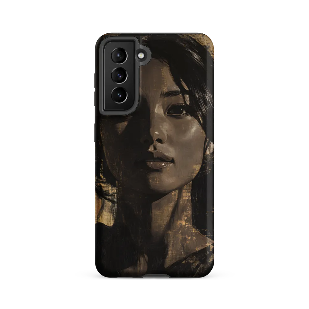 Golden Gaze: A Contemporary Portrait