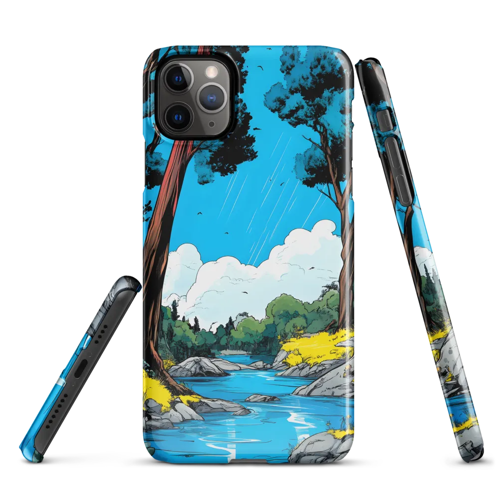 Tranquil River in a Comic Landscape | Phone Case |  11 Pro Max | Snap Case | Glossy