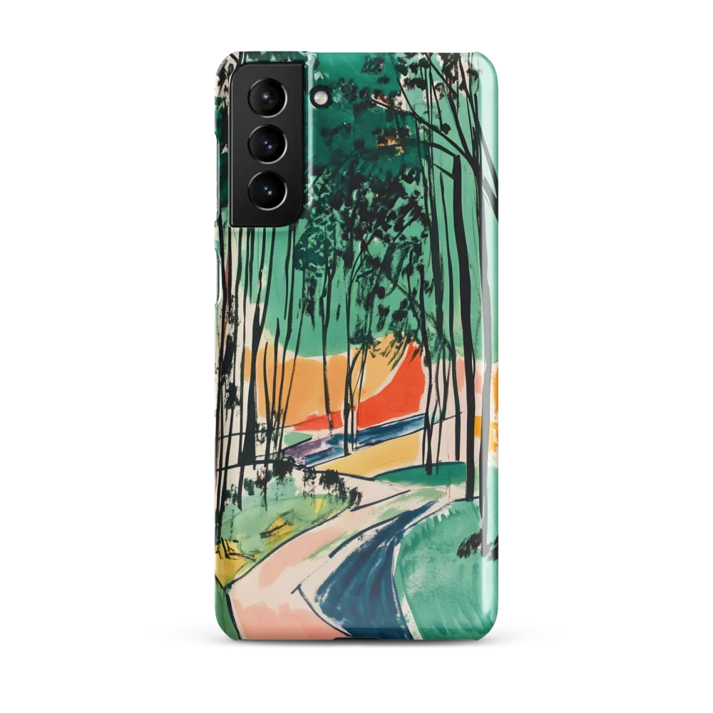 Winding Path Through the Forest | Phone Case |  S21 Plus | Snap Case | Glossy