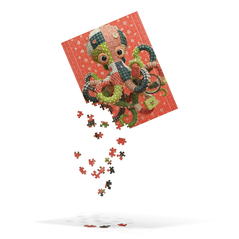 Patchwork Octopus 
 Jigsaw Puzzle