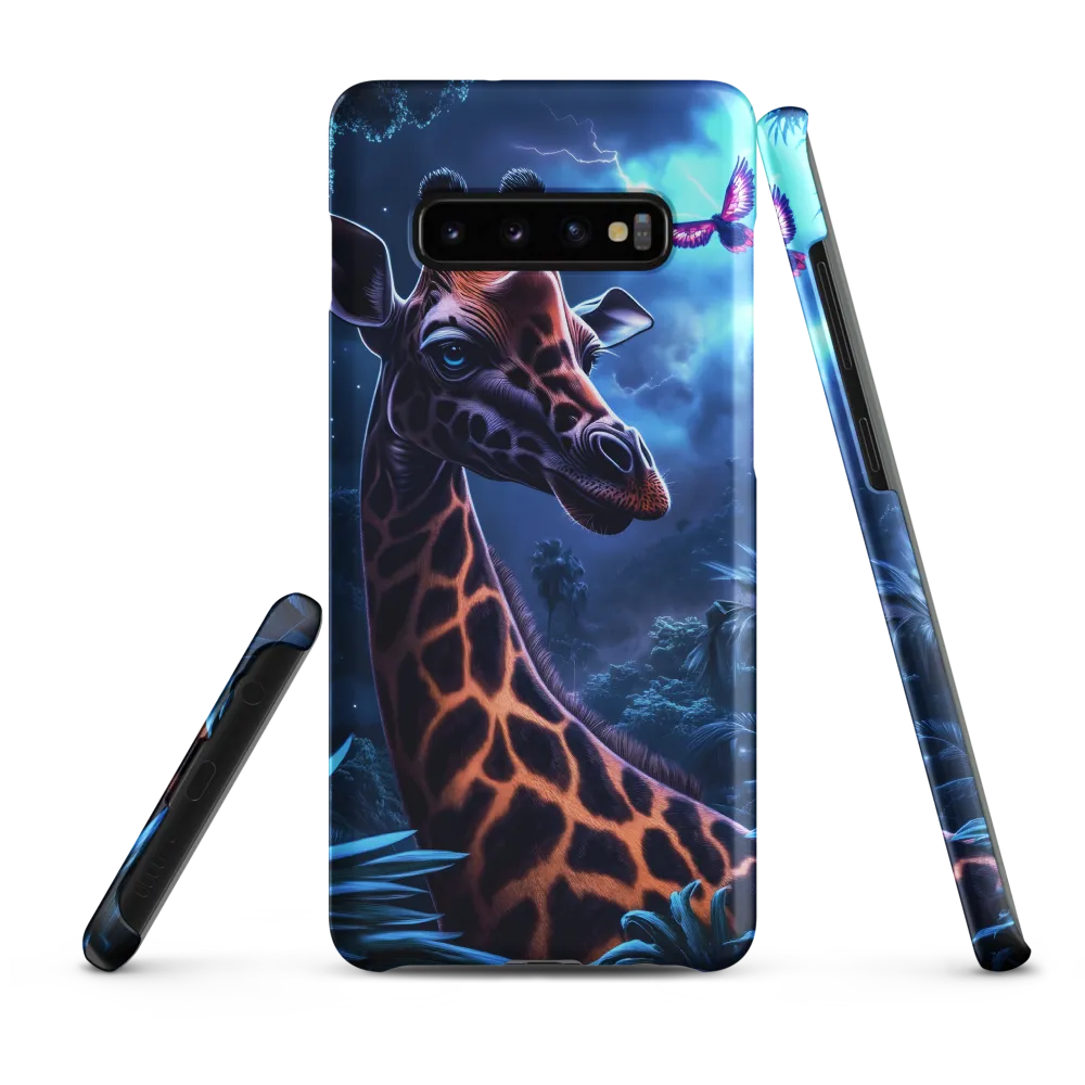 Mystical Giraffe in Twilight Jungle