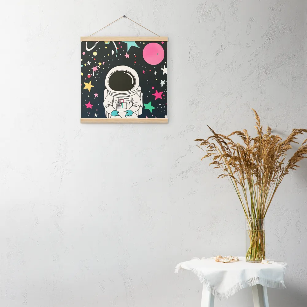 Cosmic Dreamer | Poster With Oak Wood Hanger | 16″×16″