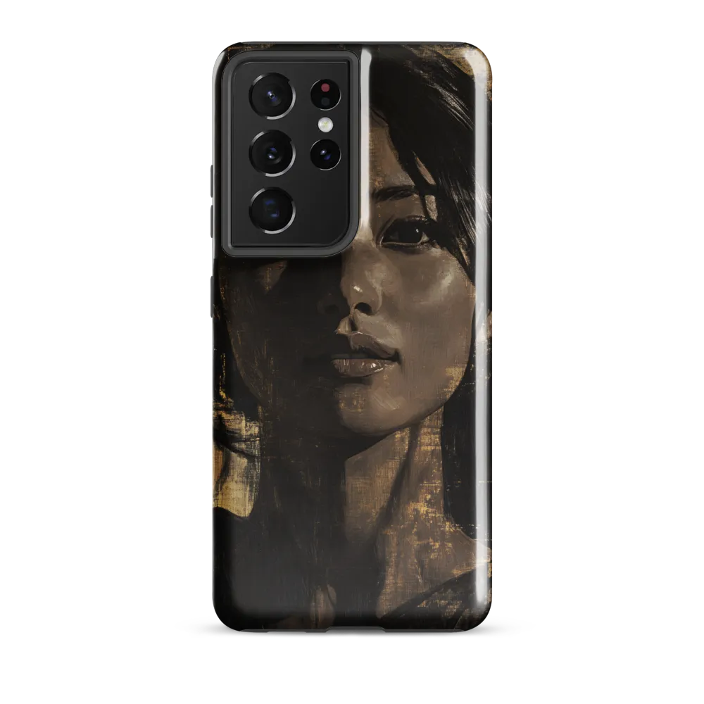 Golden Gaze: A Contemporary Portrait