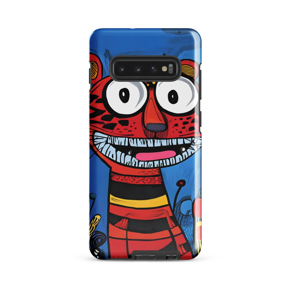 Playful Tiger Revelry | Phone Case |  S10 Plus | Tough Case | Glossy