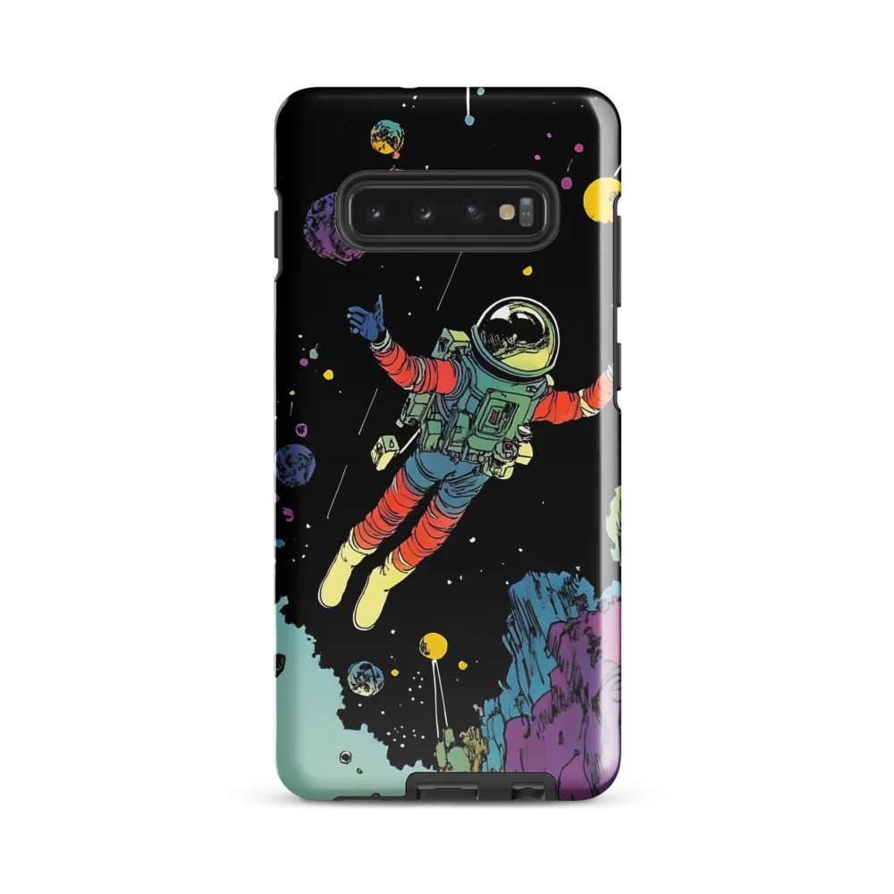 Celestial Voyage: The Astronaut's Journey | Phone Case |  S10 Plus | Tough Case | Glossy