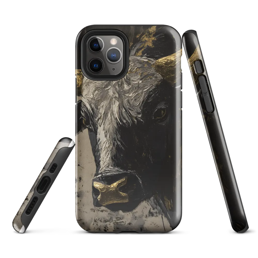 Majestic Bull: The Power in Black and Gold
