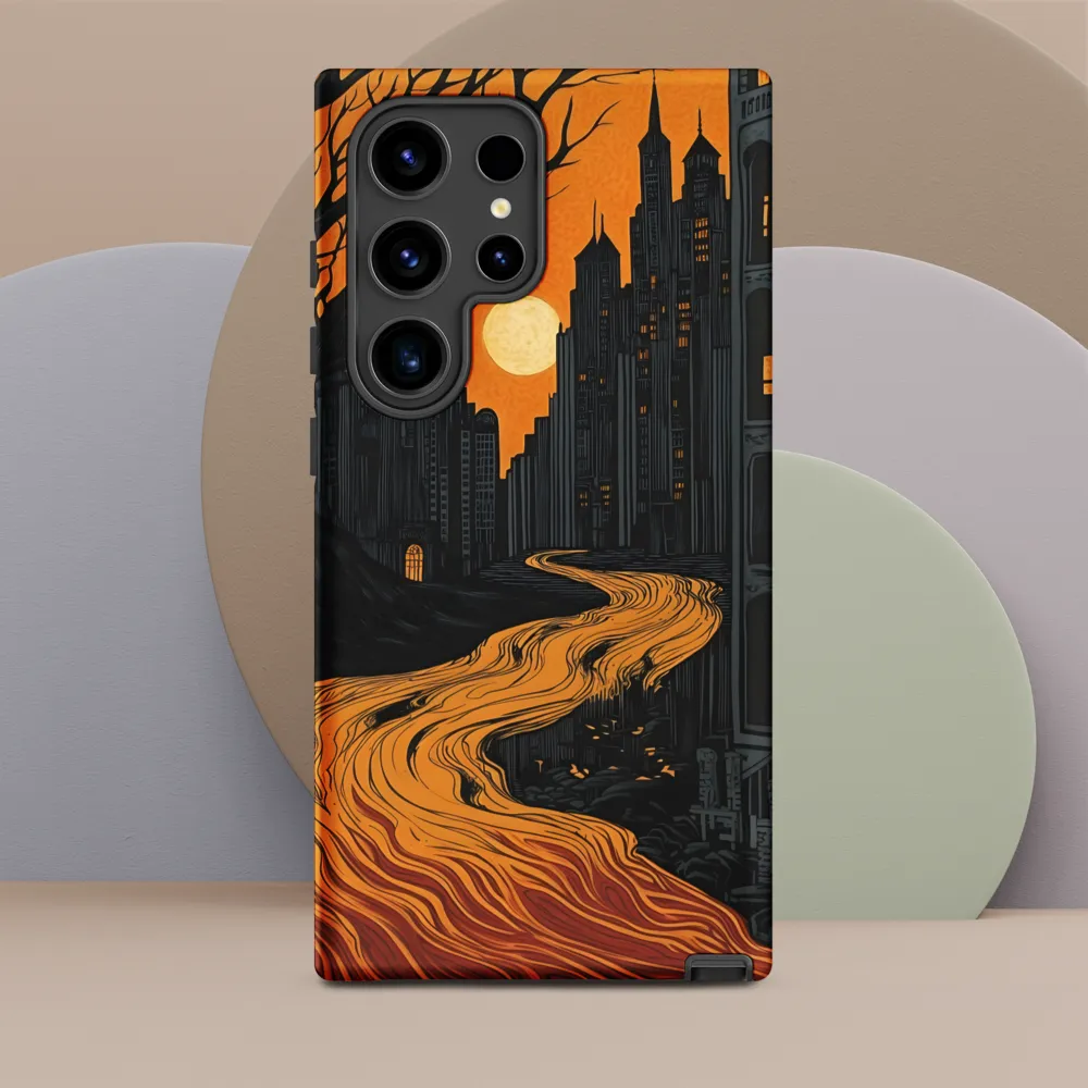 Eerie Cityscape: A Haunting Reflection