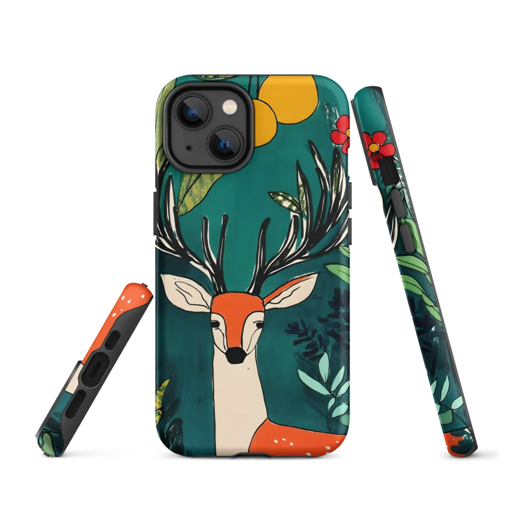 Nature's Embrace: The Majestic Deer | Phone Case |  14 | Tough Case | Matte