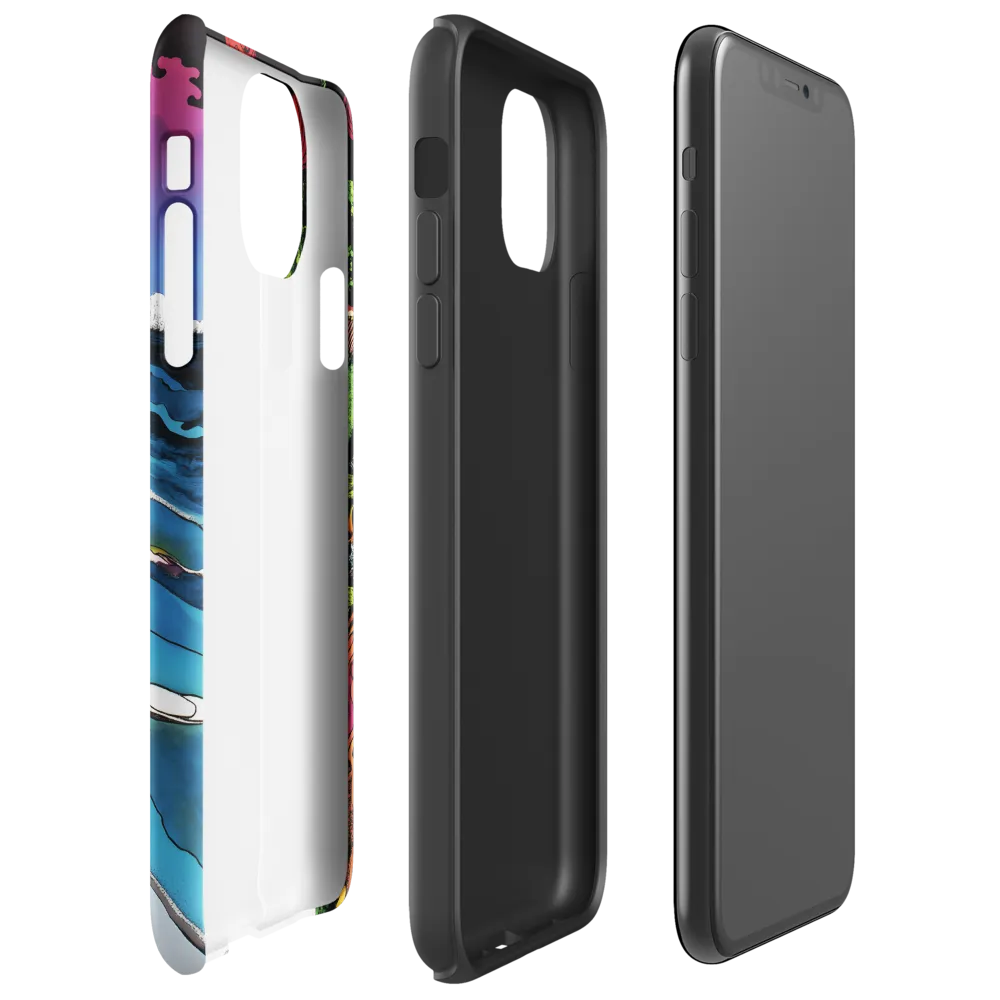 Ethereal Flow: A Psychedelic Landscape | Phone Case |  11 Pro Max | Tough Case | Glossy