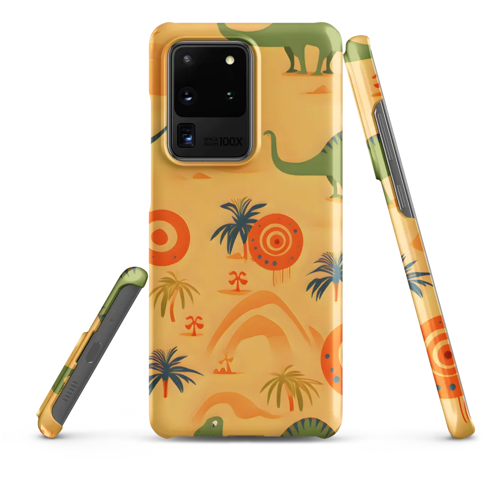 Dinosauria Delight: A Colorful Prehistoric Adventure | Phone Case |  S20 Ultra | Snap Case | Matte