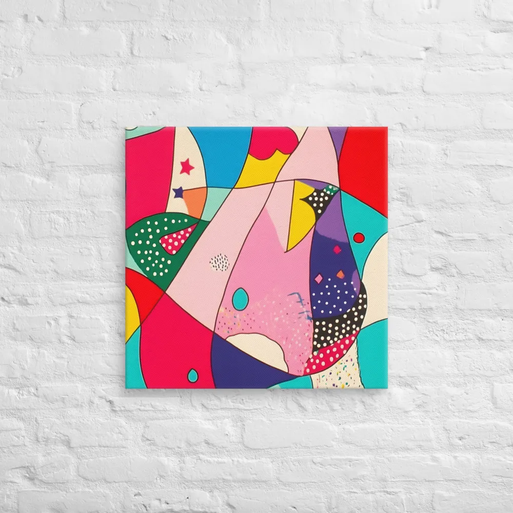 Playful Geometry in Color | Canvas | 24″×24″