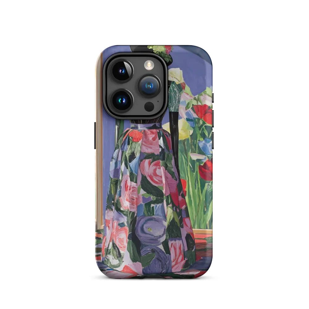 Floral Tapestry: Mannequin with Painterly Print
