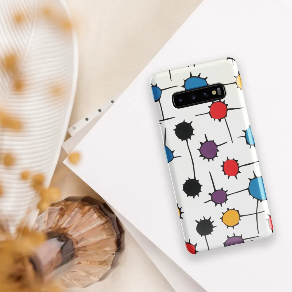 Dynamic Dance of Dots | Phone Case |  S10 Plus | Snap Case | Glossy