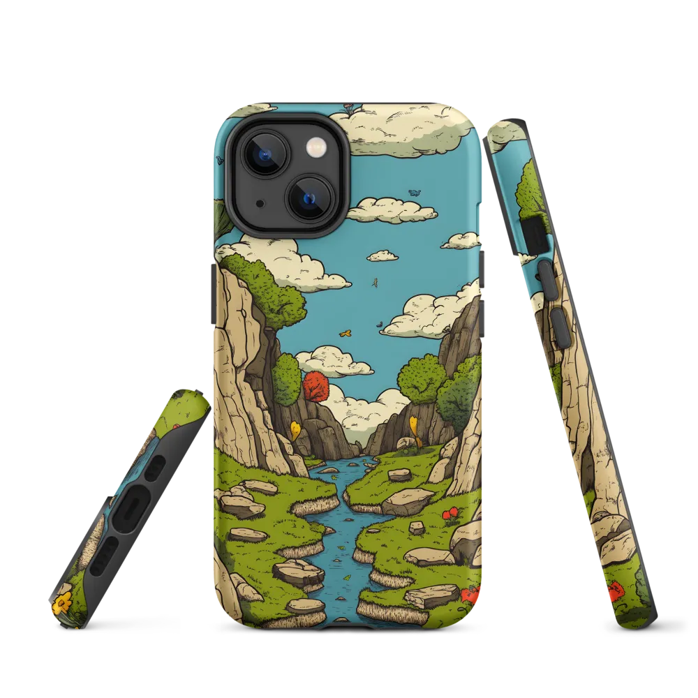 Whimsical Serenity: A Canyon Landscape