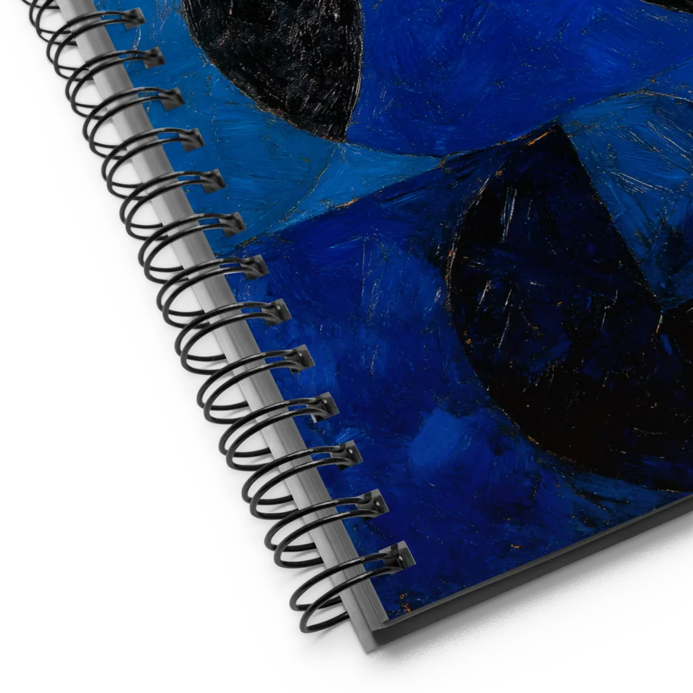 Dynamics of Blue and Black | Spiral Notebook