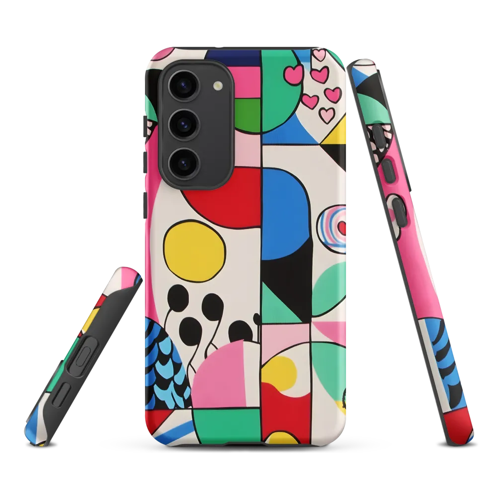 Dynamic Interplay of Shapes | Phone Case |  S23 Plus | Tough Case | Matte