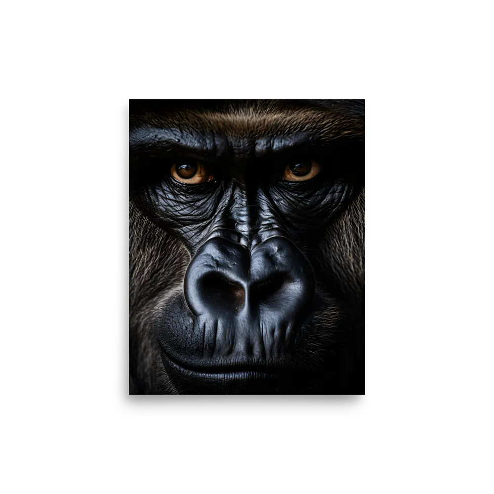 Gaze of the Wild: A Gorilla's Portrait
